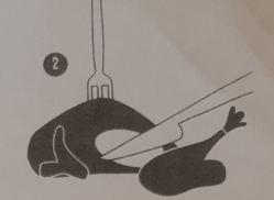 2. Schritt wie man eine Gans zerlegt